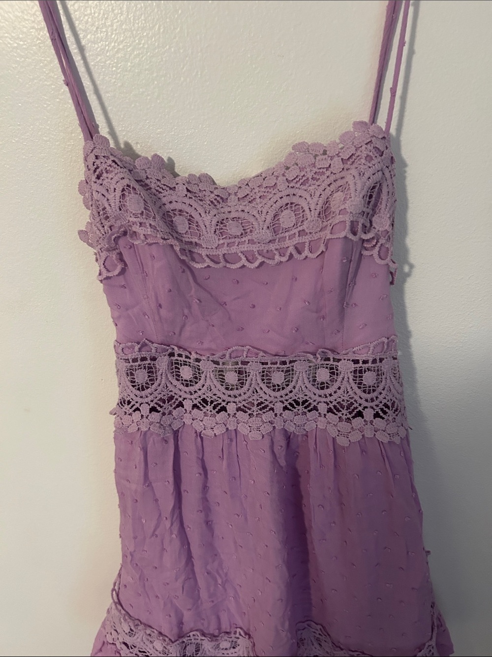 Hello Molly Shady Lady Lavender Lace-Trim Summer Dress - Picture 12 of 16